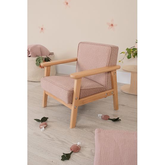 Children's Retro Pink Armchair Sakura