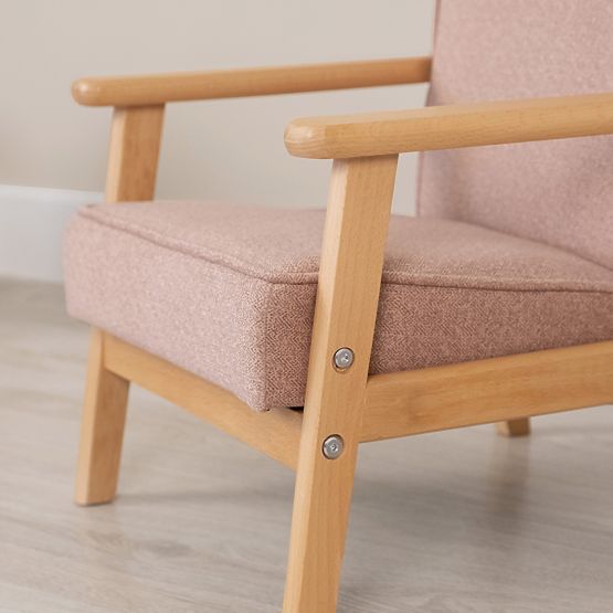 Children's Retro Pink Armchair Sakura