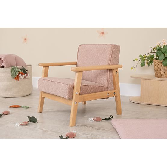 Children's Retro Pink Armchair Sakura