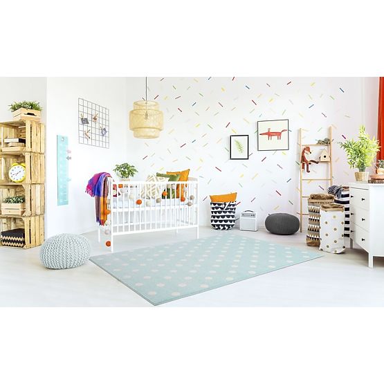 Children's rug CIRCLE mint