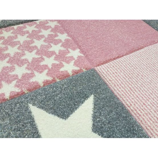 Children's rug STARWALK pink