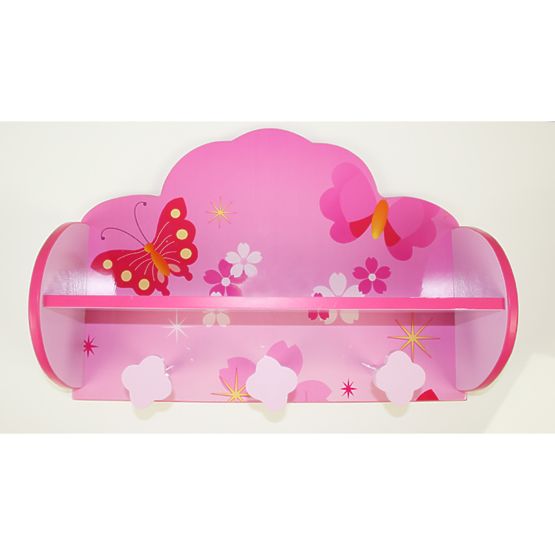 Children's shelf with a hanger butterflies