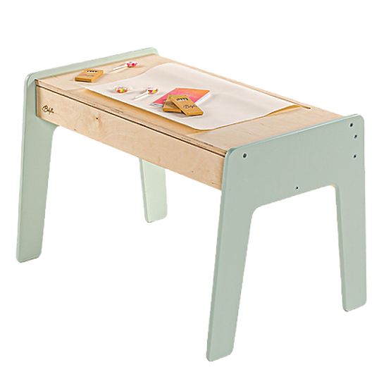 Children's Table and Two Chairs Set with Accessories - Mint