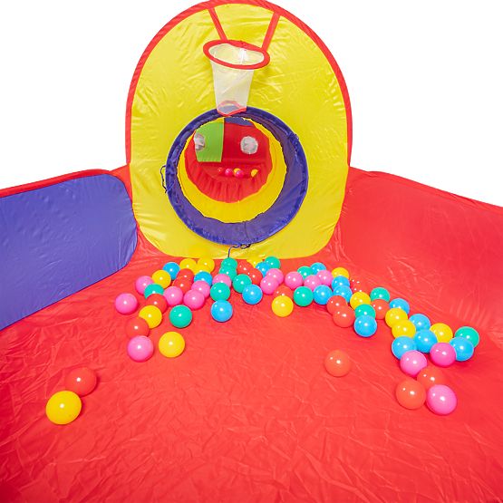 Children's tent with tunnel and pool