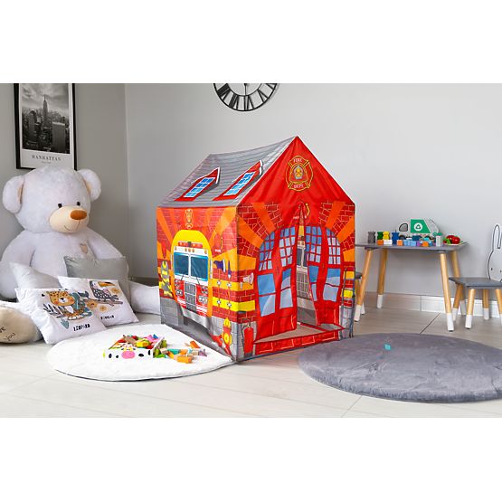 Children's Tent with Tunnel Fire Station Playground IPLAY