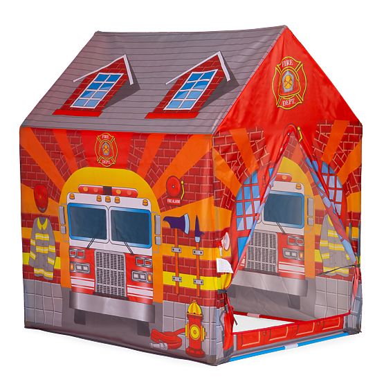 Children's Tent with Tunnel Fire Station Playground IPLAY