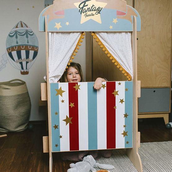 Children's theatre a shelf in one Fantasy Retro