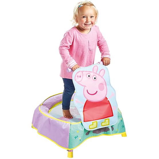 Children's trampoline with handle - Peppa Pig