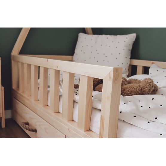 Children's wooden bed TIPI - natural