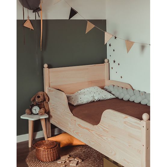 Children's Wooden Bed VINTAGE - Natural