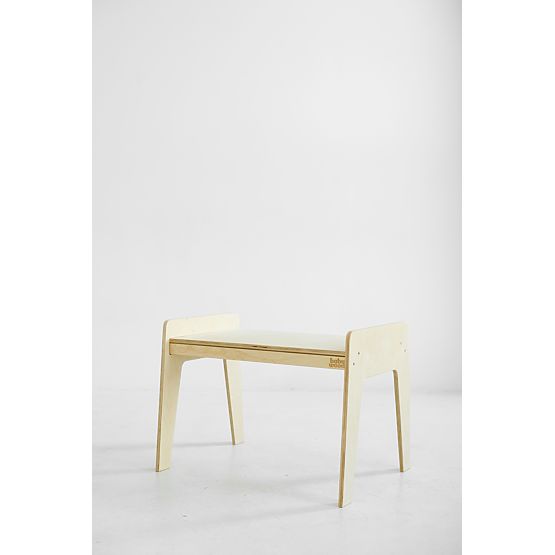 Children's Wooden Table with Chair S/M - Natural