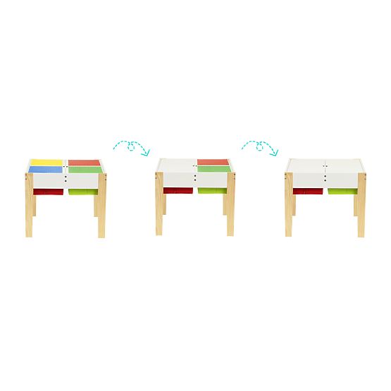Children's Wooden Table with Chairs Creative