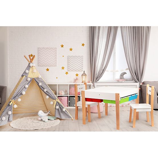 Children's Wooden Table with Chairs Creative
