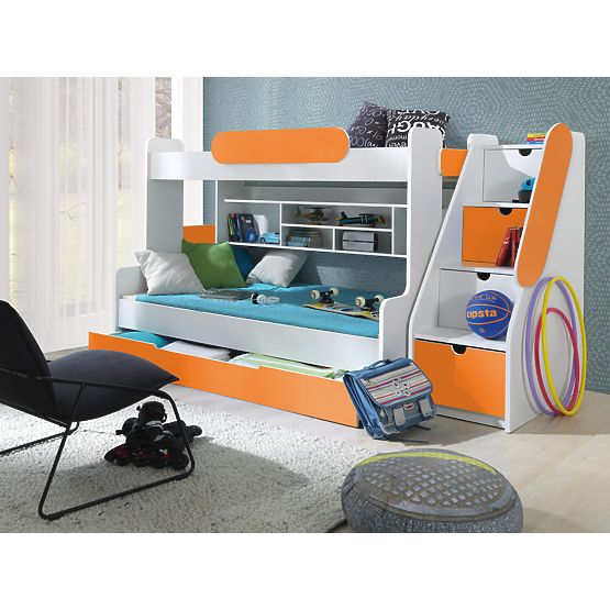 Children storey bed Segan Orange
