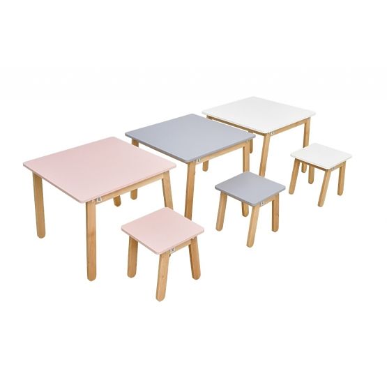 Children's Table Woody White