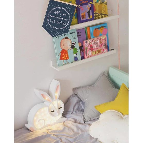 Children wood lamp Bunny - white