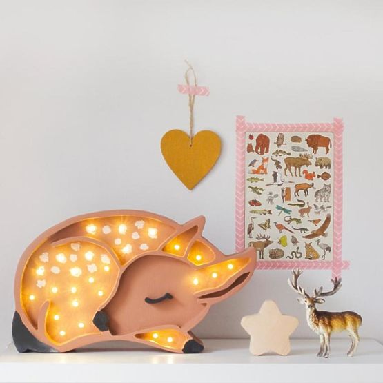 Children wood lamp Srnka