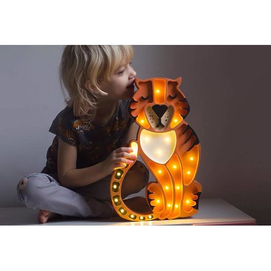 Children wood lamp Tiger