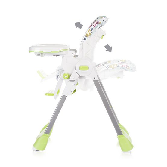 CHIPOLINO Bravo - Green Leaves High Chair