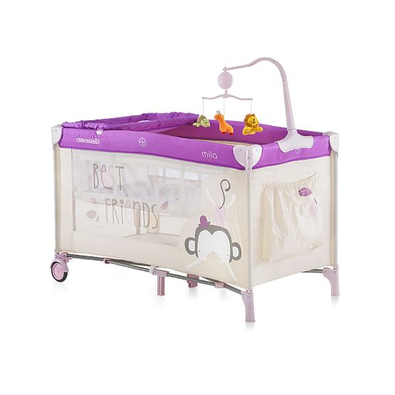 CHIPOLINO Mila Play Pen and Crib - Purple