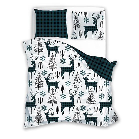 Christmas bedding Deer 140x200cm + 70x90cm