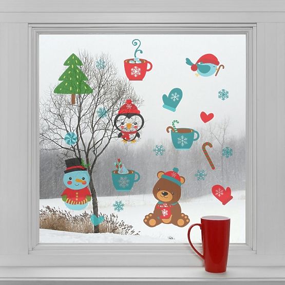 Christmas decoration to window - Christmas tranquility