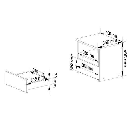 CL1 PK Dresser Artisan Oak / White
