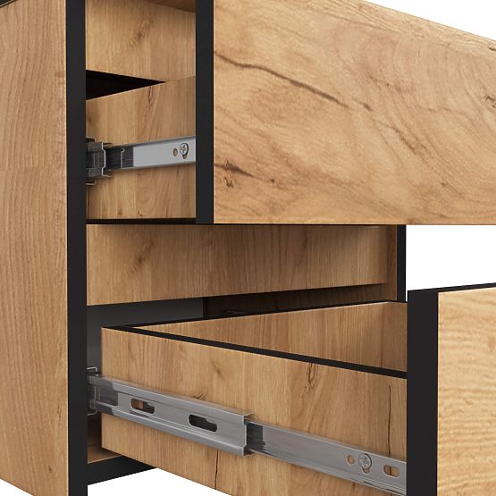 CL2 2SZ CLP PK CRAFT OAK CHEST OF DRAWERS