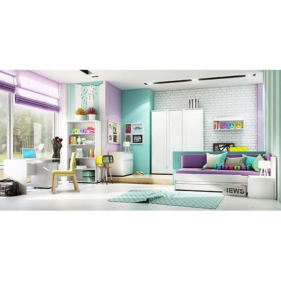 Click White Children's Bedroom Furniture Set