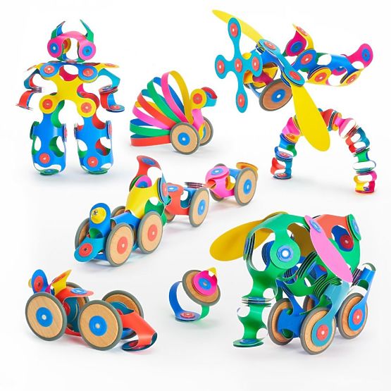 Clixo Set for Creating Magnetic Vehicles