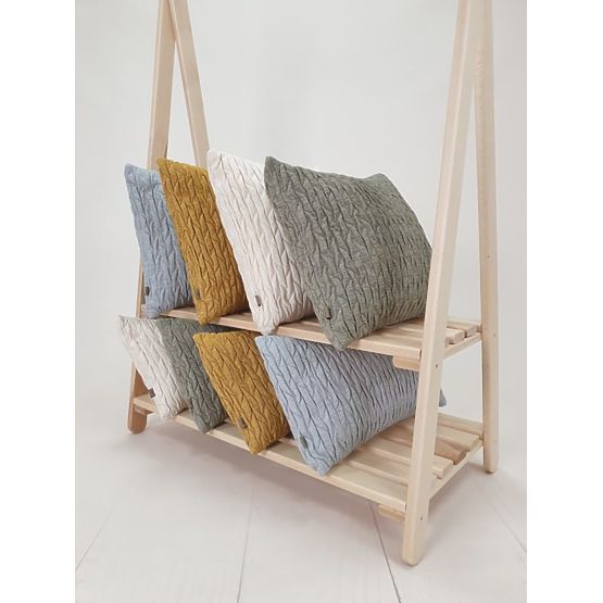 Clothes hanger with two shelves
