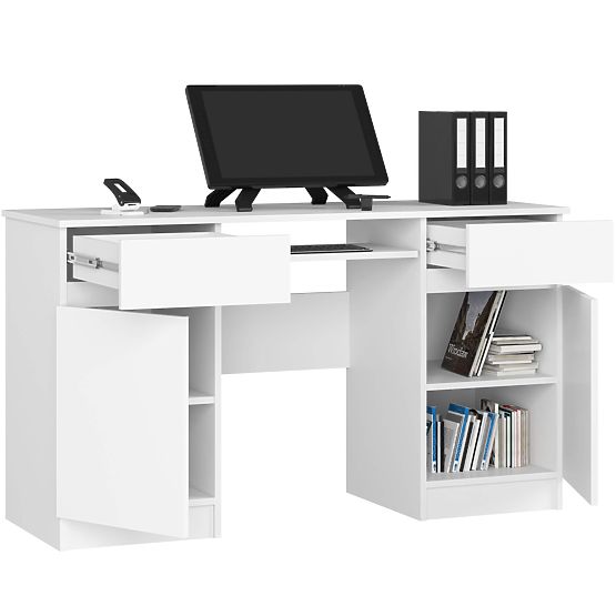 CLP A5 2D 2SZ WHITE DESK