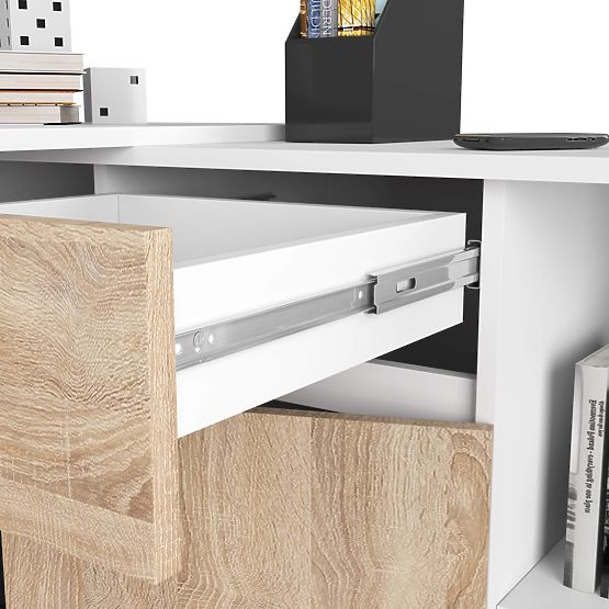 CLP B-17 SET COMMODE + DESK PK WHITE / SONOMA