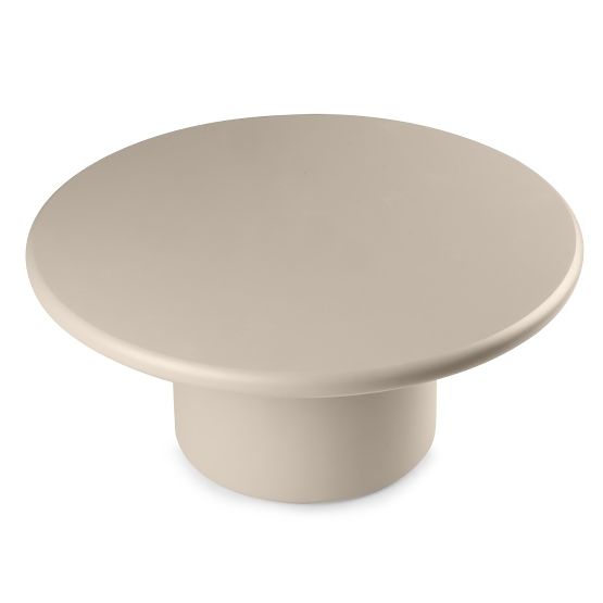 Coffee Table Arce 80 cm, Dark Beige, Matte