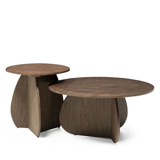 Coffee Table Noku 80 cm, Dark Walnut