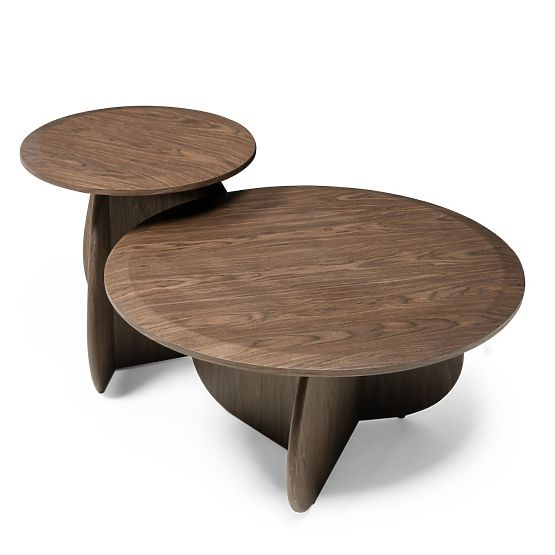 Coffee Table Noku 80 cm, Dark Walnut
