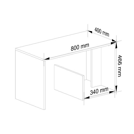 COFFEE TABLE PAUL OAK SONOMA