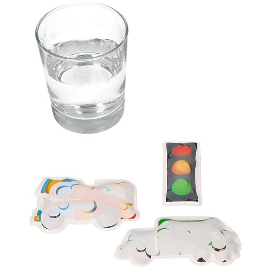 Color-Changing Bath Stickers Trucks