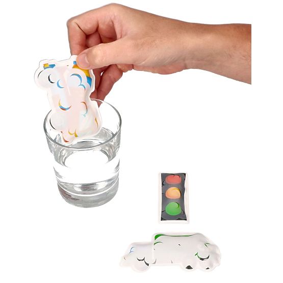Color-Changing Bath Stickers Trucks