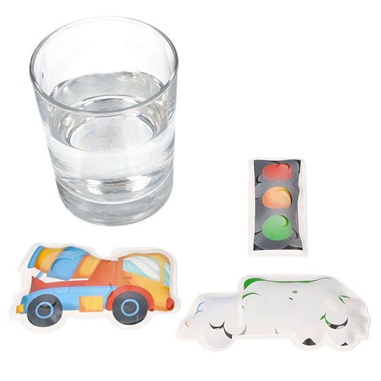 Color-Changing Bath Stickers Trucks