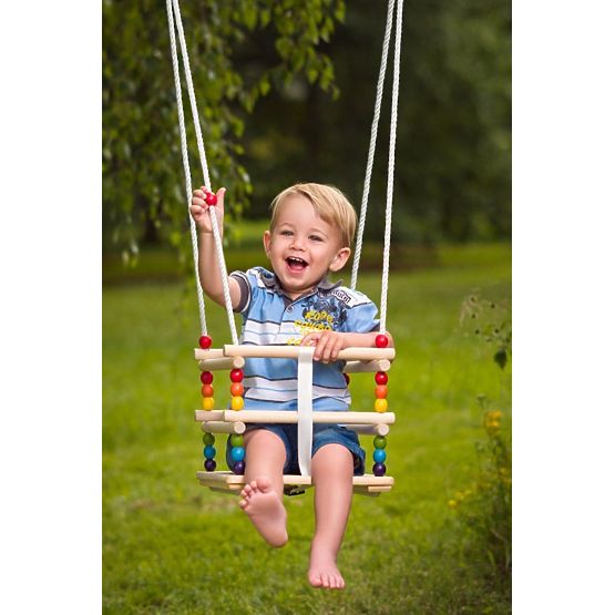 Colorful wooden swing up to 30 kg