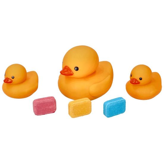 Colorful Bath with Ducklings