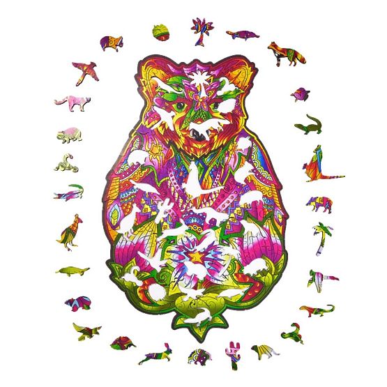 Colorful wooden puzzle - bear