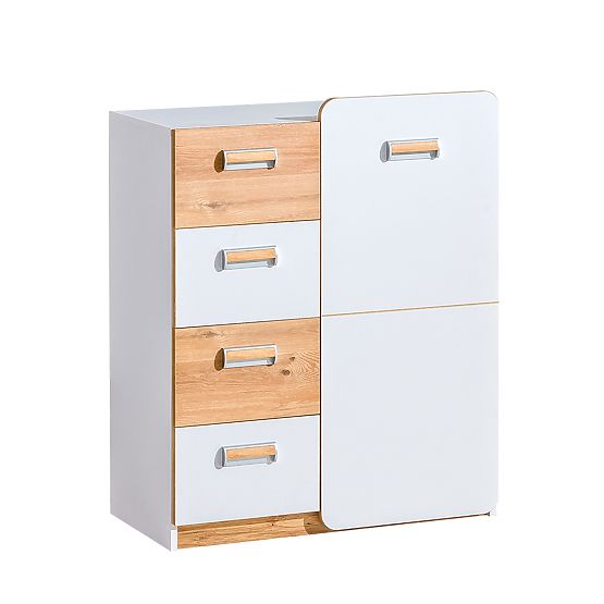 Combined Dresser L6 - White / Nash Oak