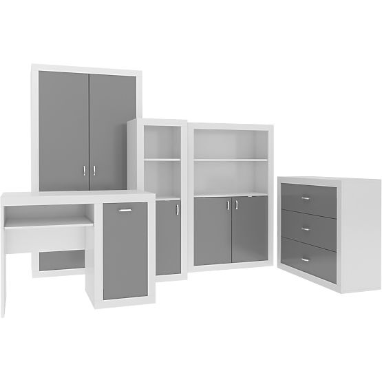 Commode Philip - white-gray