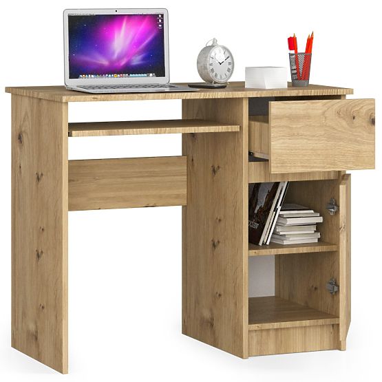 COMPUTER DESK PIKSEL ARTISAN OAK - RIGHT