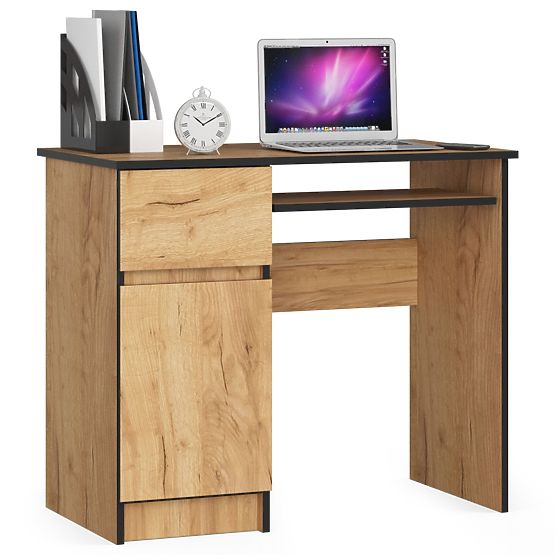 COMPUTER DESK PIKSEL PK CRAFT OAK - LEFT
