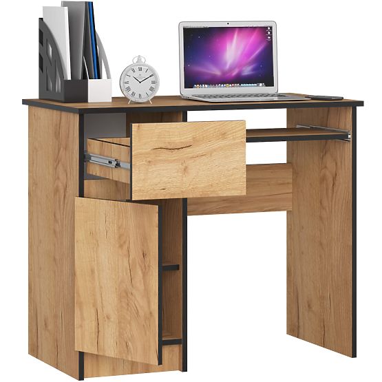 COMPUTER DESK PIKSEL PK CRAFT OAK - LEFT