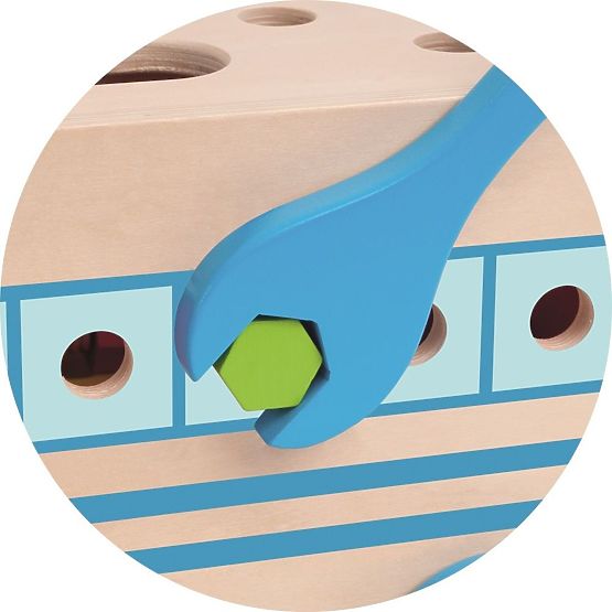 Construction bus with tools