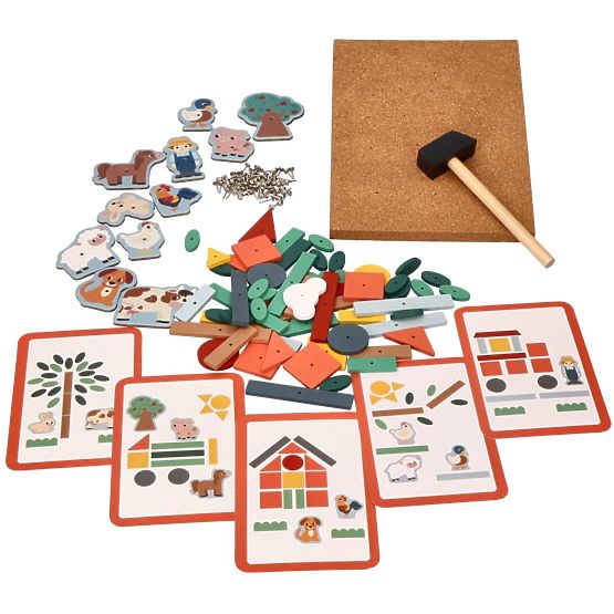 Cork Hammering Game - Adventure on the Farm